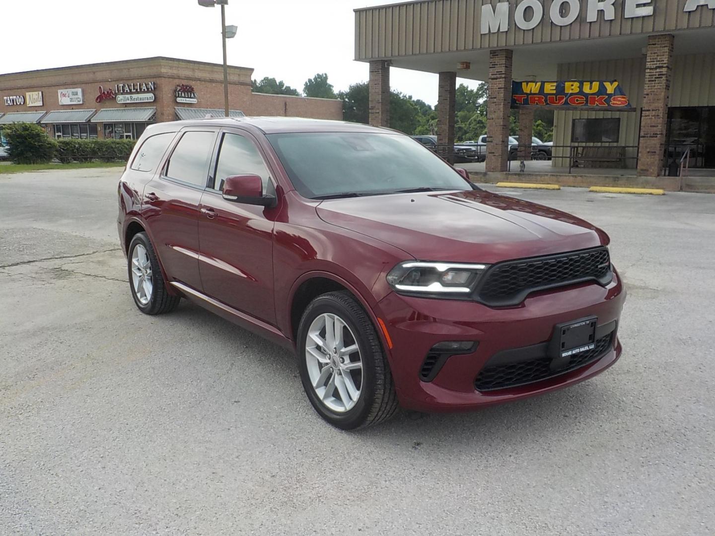 2022 Maroon /Black Dodge Durango (1C4RDHDG2NC) , located at 1617 W Church Street, Livingston, TX, 77351, (936) 327-3600, 30.710995, -94.951157 - LOW MILES!! Great family ride!! - Photo#1